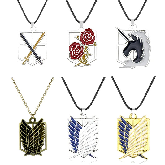 Shingeki No Kyojin Necklaces Attack on Titan Necklaces