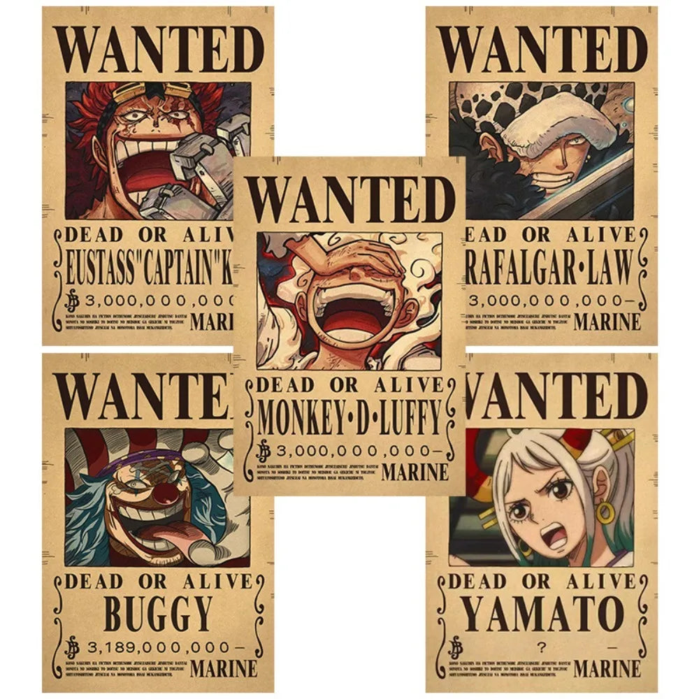 One Piece Bounty Wanted Posters