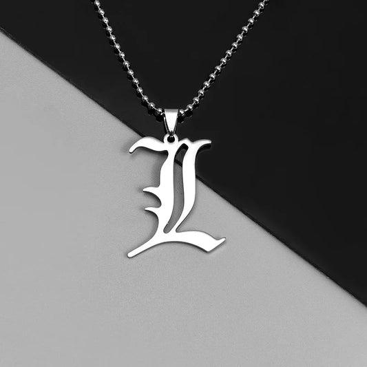 Death Note L Lawliet Stainless Steel Necklace