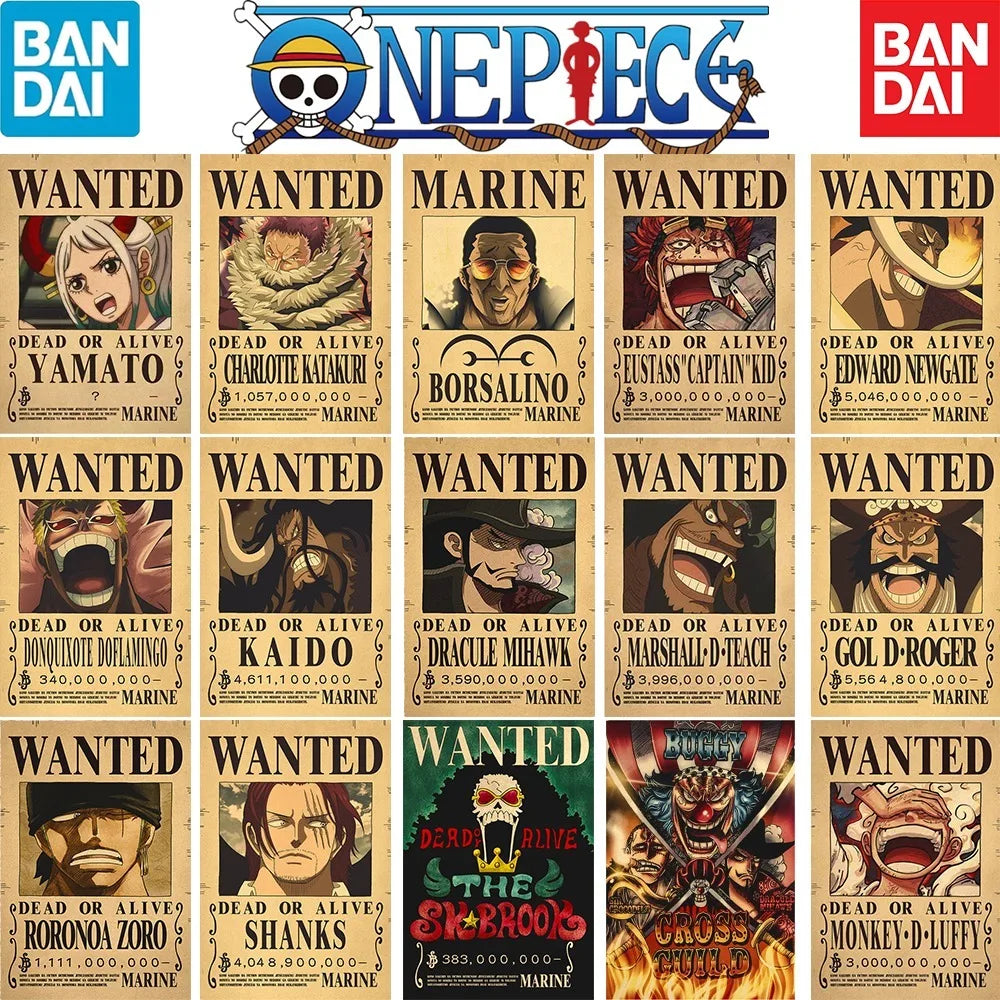 One Piece Bounty Wanted Posters