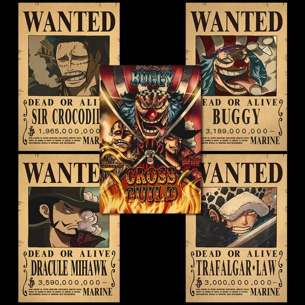 One Piece Bounty Wanted Posters